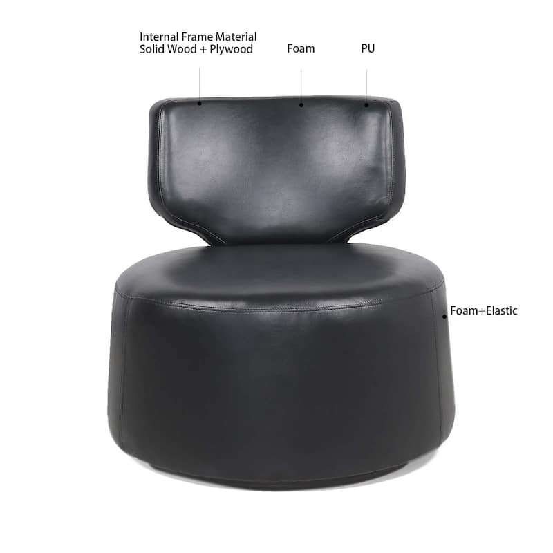 Upholstered Modern 29" Wide Swivel Chair