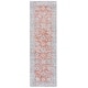 preview thumbnail 17 of 19, SAFAVIEH Tucson Erina Machine Washable Slip Resistant Shabby Chic Rug 2'6" x 8' Runner - Turquoise/Rust - Runner