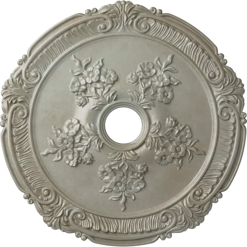 26"OD x 3 3/4"ID x 1 1/2"P Attica with Rose Ceiling Medallion
