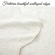 preview thumbnail 12 of 13, Blantyre Scalloped Edge White Cotton 3-piece Oversized Quilt Bedding Set