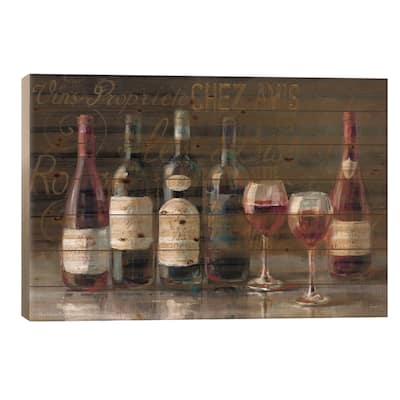 Bistro Reds V.2 Print On Wood by Danhui Nai - Multi-Color