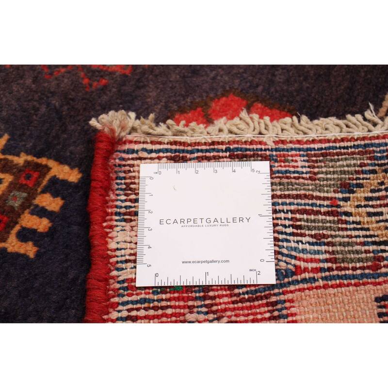 ECARPETGALLERY Hand-knotted Konya Anatolian Navy Wool Rug - 4'2 x 9'5