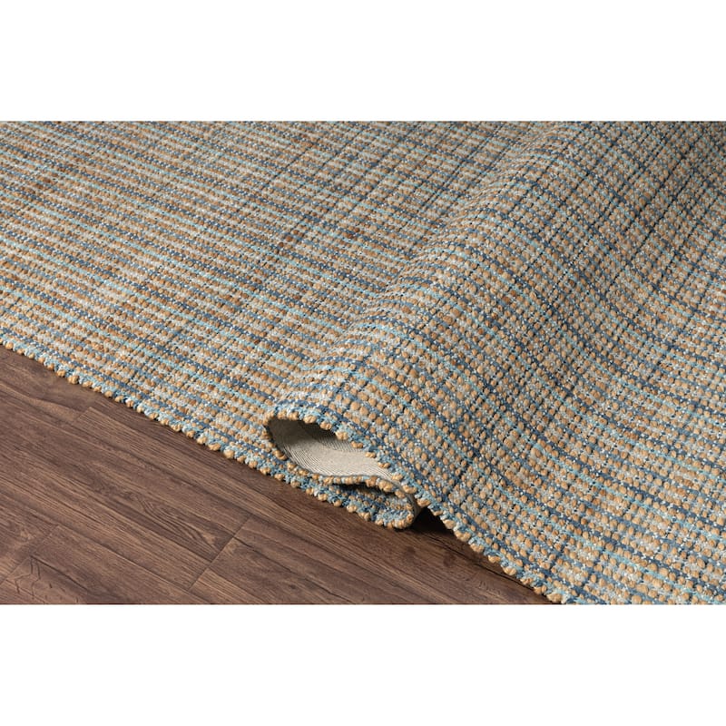 Nevaeh Farmhouse Geometric Braided Jute Indoor Area Rug by Sevita