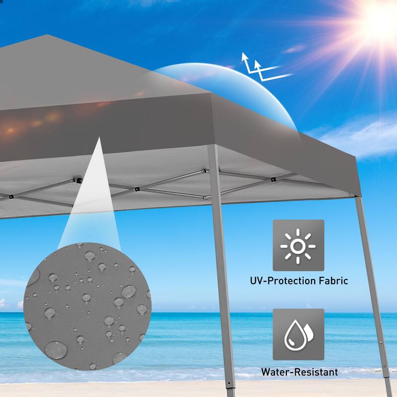 Ainfox 10 x 10ft Pop Up Canopy Tent Instant Shelter UV-protected Inclined Leg