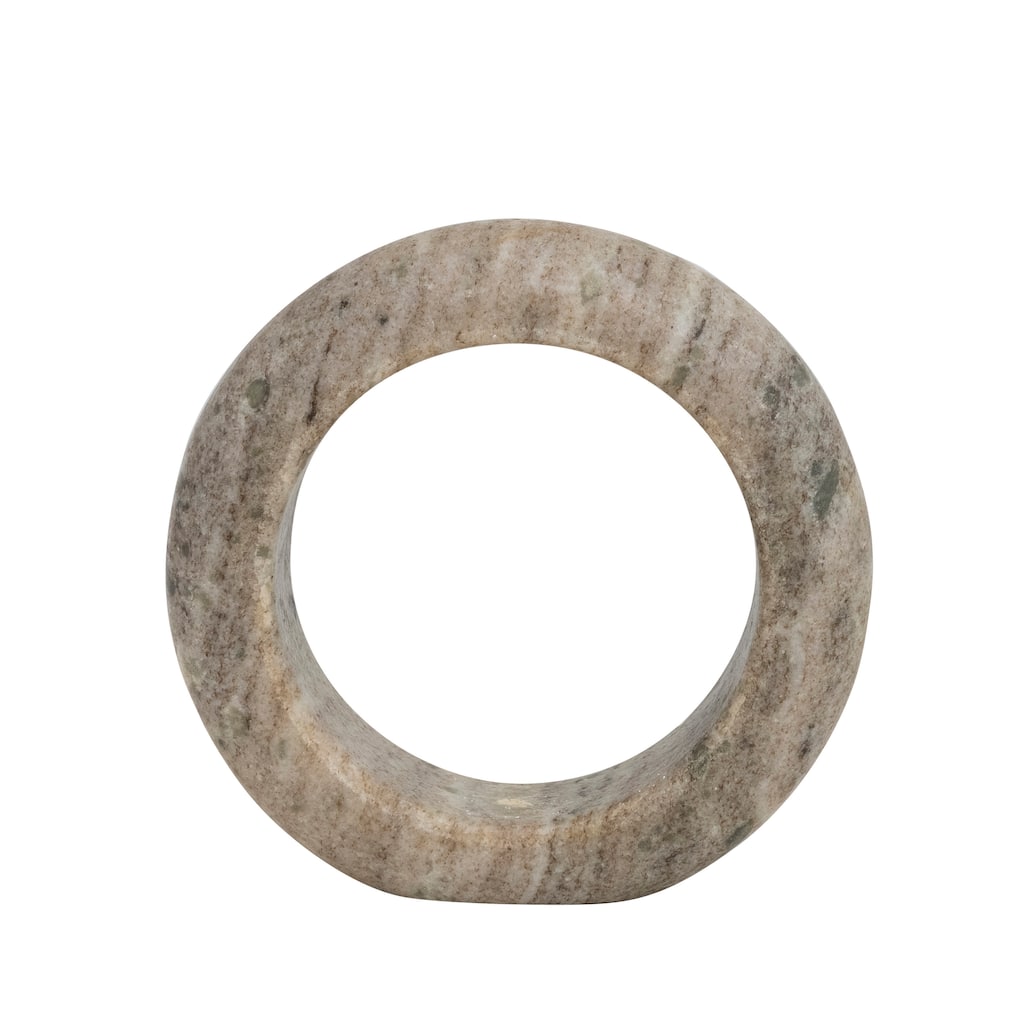 Marble Circle Incense Holder - 6.0"L x 6.0"W x 1.5"H