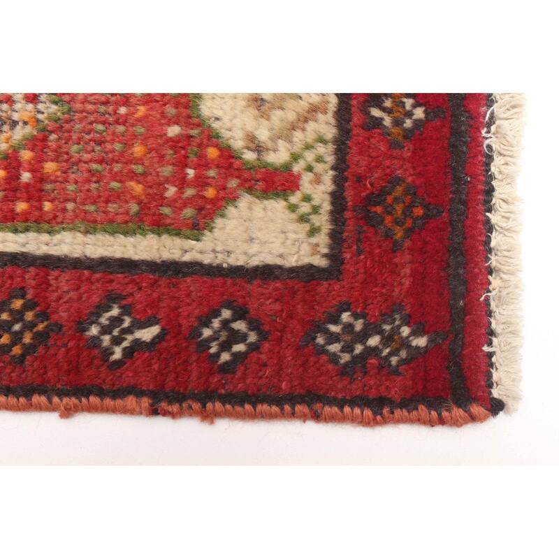 ECARPETGALLERY Hand-knotted Baluch Black Wool Rug - 2'0 x 6'7