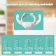 preview thumbnail 5 of 5, White Portable Baby Shower Standing Support with Adjustable Height and Armrest - 15.75”L x 19.69”W x 18.5”-22.83”H