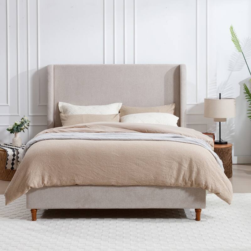 54" High Headboard Upholstered Bed