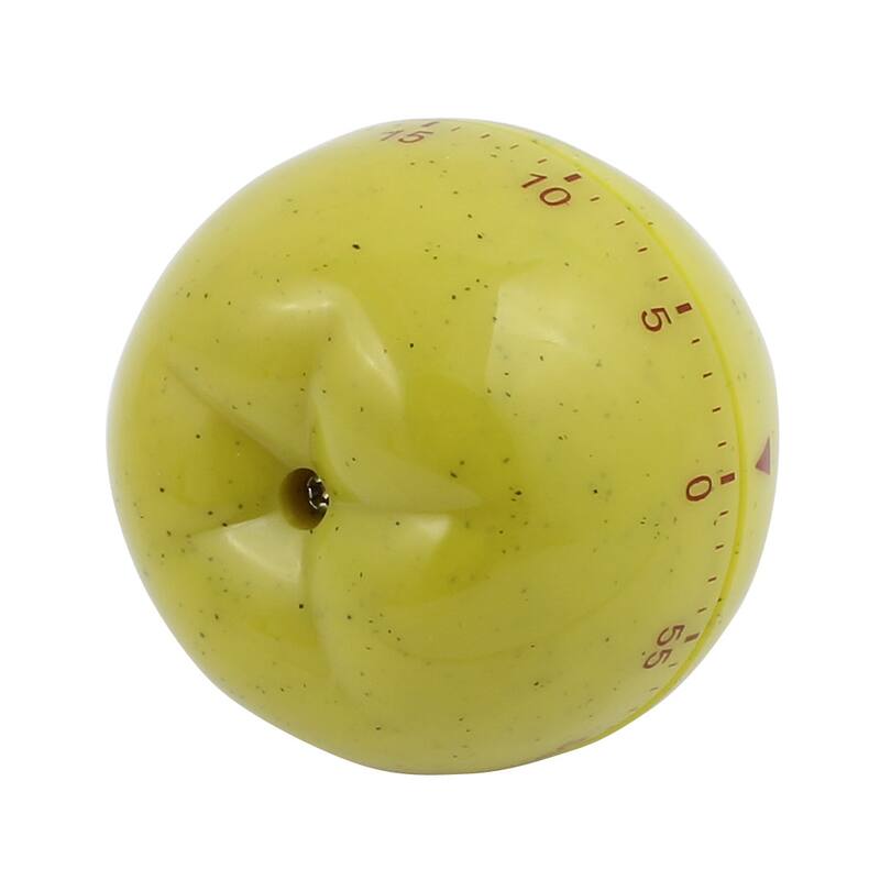 2.6x2.6x3.8-Inch 60 Minutes Mechanical Kitchen Pear Timer Durable Plastic - Kelly - Kelly