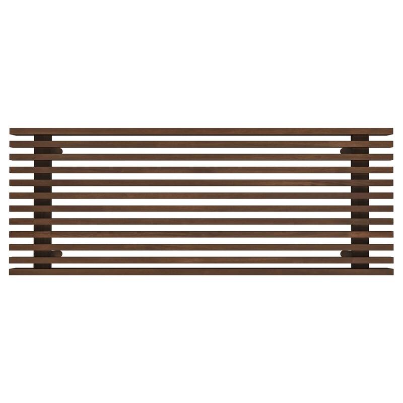 GDFStudio - Mia Mid-Century Modern 47.2" Wide Solid Wood Bench with Natural Walnut Stain Finish - 47.2"W