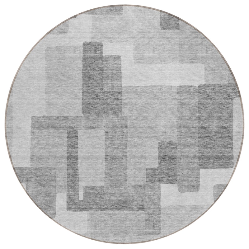 HomeRoots Abstract Transitional Rectangle Outdoor Rug