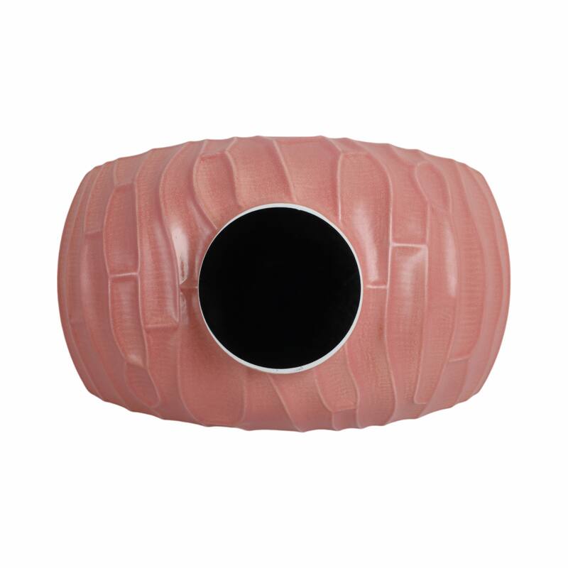 Ceramic Porcelain Modern Decorative Tray - Red, 17" - 17.0"