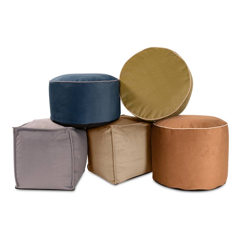 Qiviut Camel Square Pouf