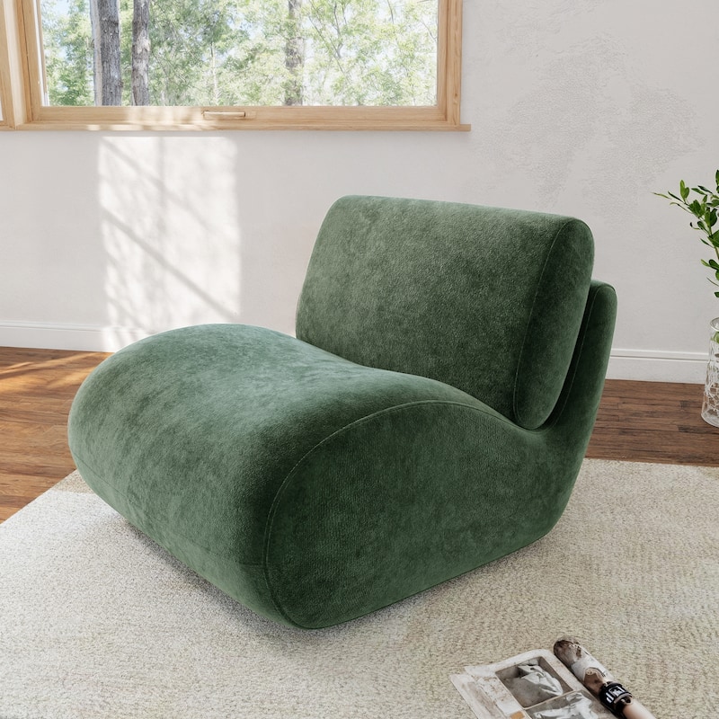 33'' Swivel Upholstered Accent Chair - Green