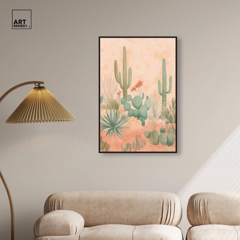 Cactus Ballet Canvas by Art Remedy