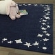 preview thumbnail 12 of 14, Mod-Tod Stars Border Kids Area Rug 5'3" x 7' - Navy