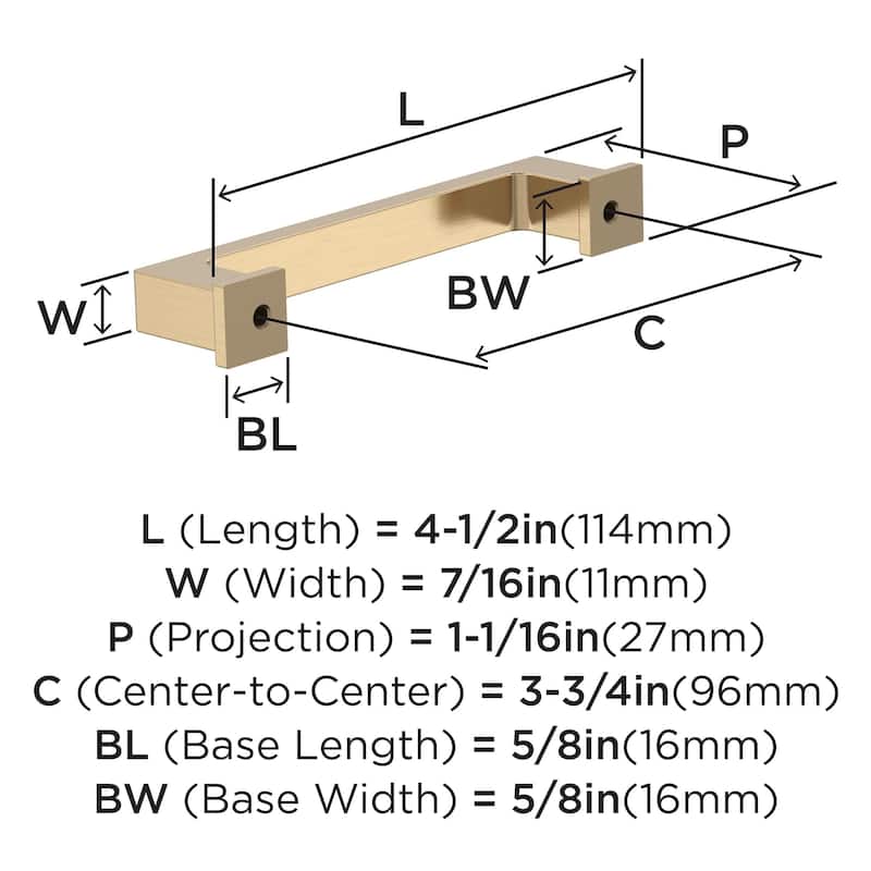 Amerock Bridgeport Cabinet, Drawer, or Furniture Pull