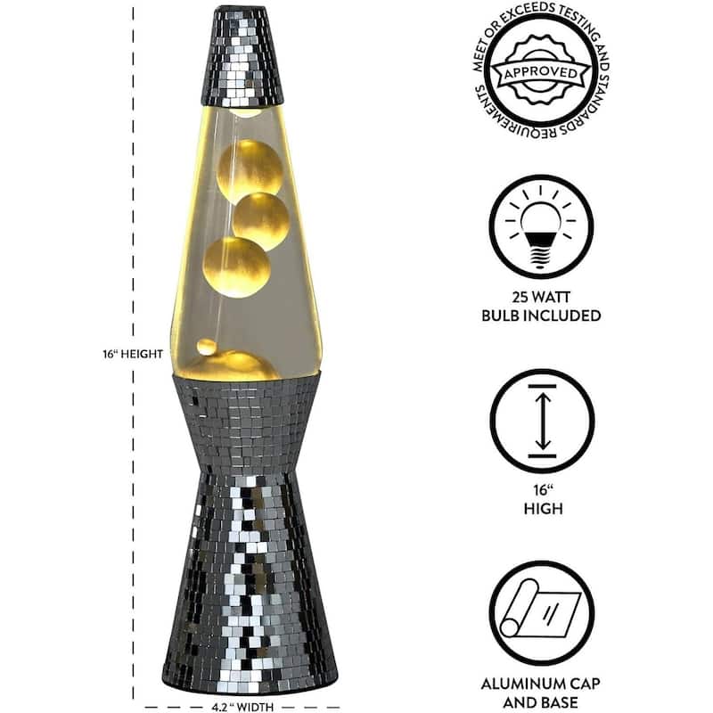 Urban Lifestyle Wax Motion Volcano Lamp Retro Mood Light for Bedroom Living Room or Teen Décor