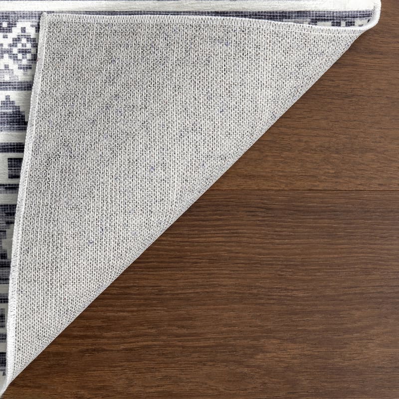 Nuloom Juni Southwestern SplashGuard Machine Washable Area Rug