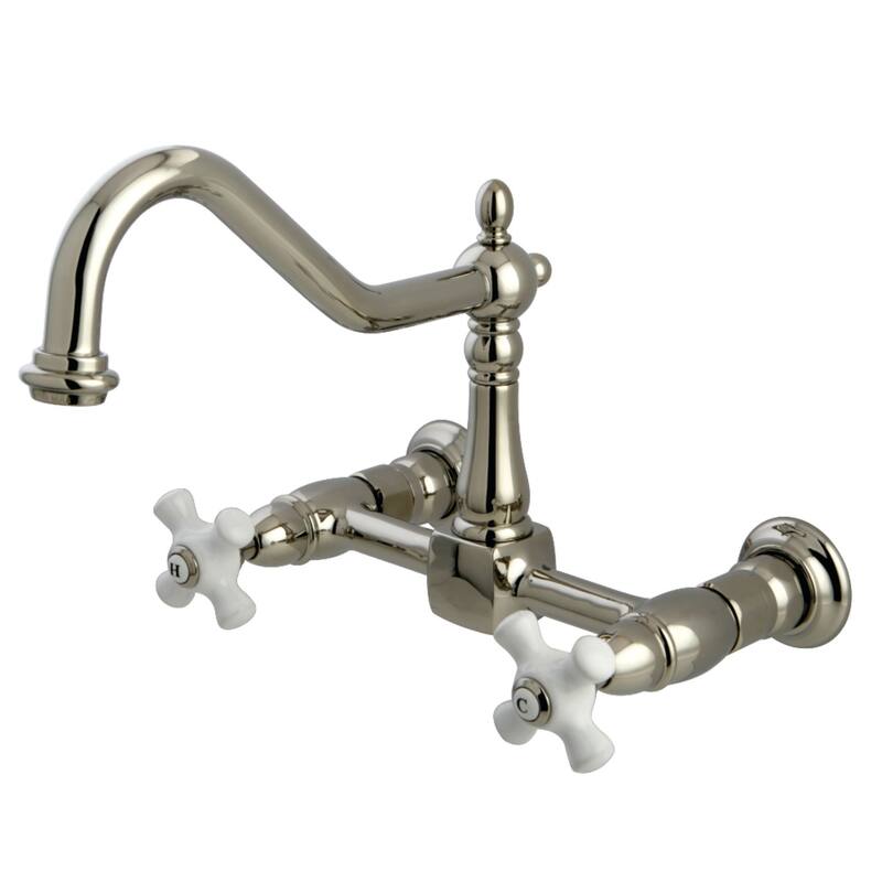 Heritage Two-Handle Wall Mount Bridge Kitchen Faucet