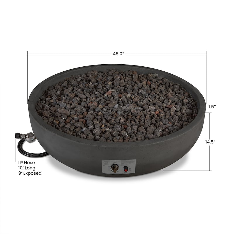 Bryce 48" Propane Fire Bowl Made in the USA by Real Flame