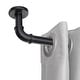 preview thumbnail 4 of 22, UTOPIA ALLEY Wall Mounted 1 inch Industrial Curtain Rods, Blackout, Wrap Around Curtain Rods, Rustic Style, Matte Black