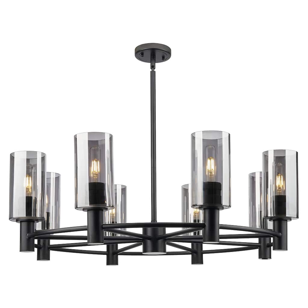 Innovations Lighting 434-8CR-G434-7SM Crown Point 8 Light 32" Wide
