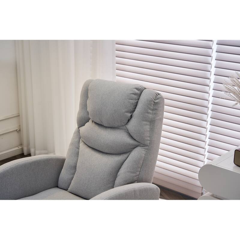 Accent Armchair Chair Rocking Chair With Adjustable Footrest