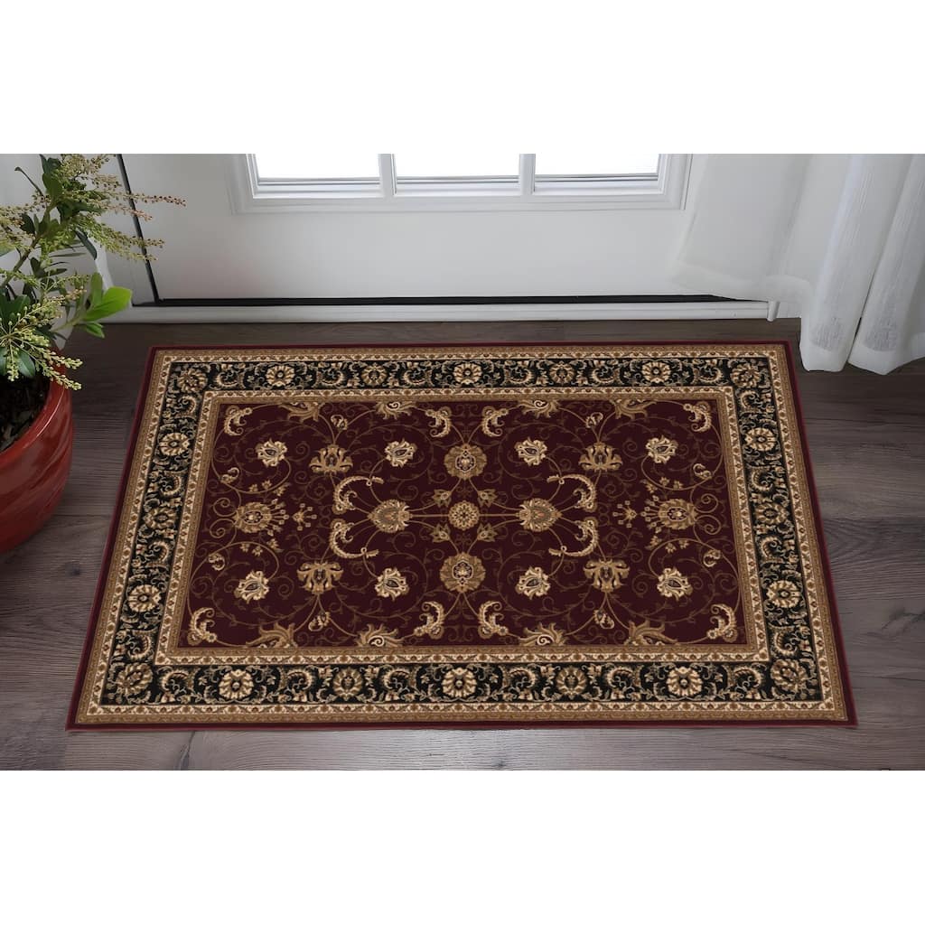 HomeRoots Oriental Persian Rectangle Area Rug - 2' X 2'