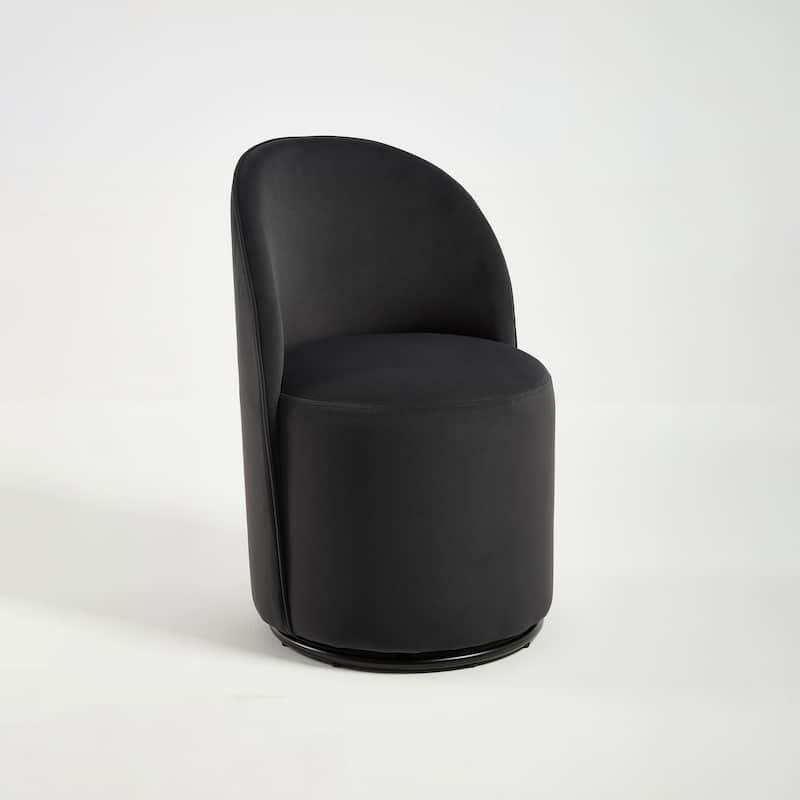 Upholstered Swivel Barrel Chair Dining Chair Side Chair