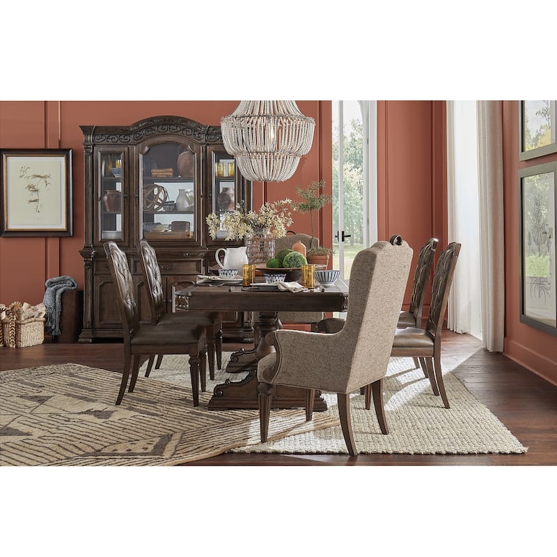 Magnussen Home Durango Willadeene Brown Upholstered Side Chair Two Pack - 21''W x 25''D x 42''H