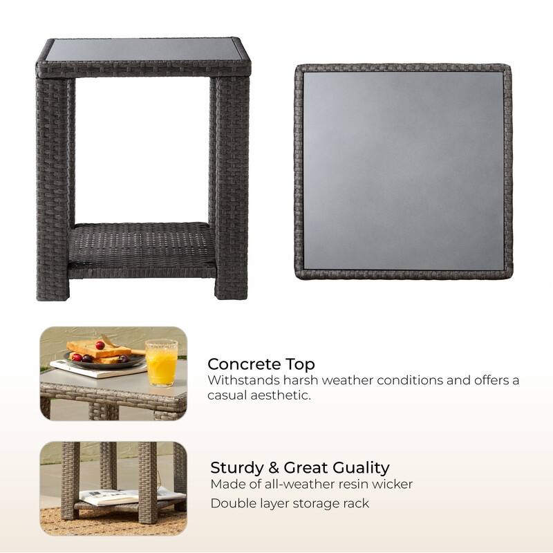 Oakley Outdoor Wicker Patio Furniture Swivel Chair