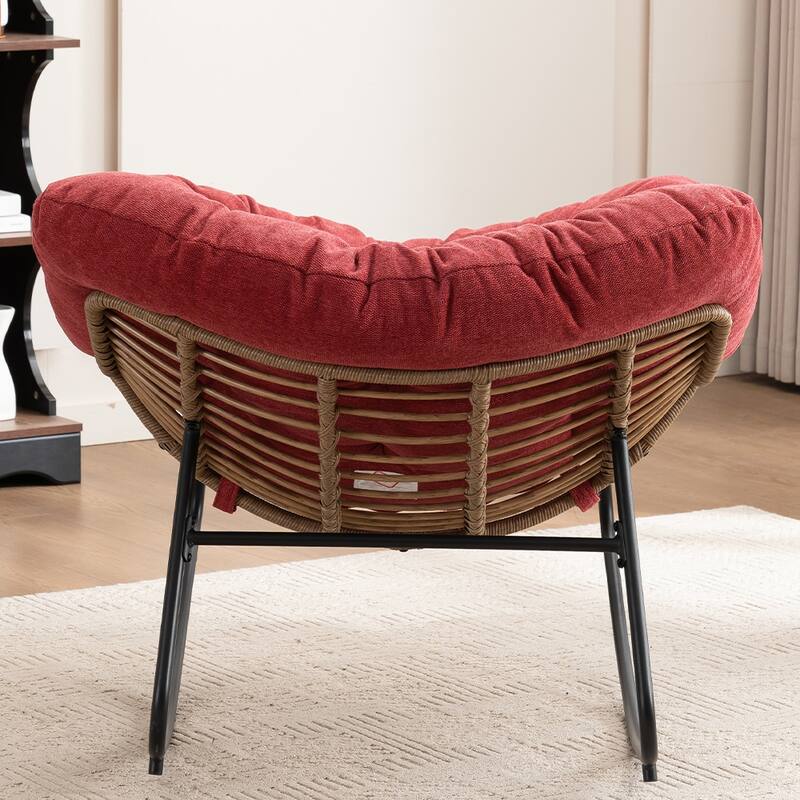 Rocking Chair, Chenille Upholstered Accent Chair, Modern Nursery Rocking Chair for Living Room, Bedroom, Apartment