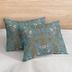 preview thumbnail 3 of 4, Sweet Jojo Designs Boho Wildflower Vintage Floral Girl Queen Duvet Cover Bedding Set Turquoise Orange Garden Bohemian Farmhouse