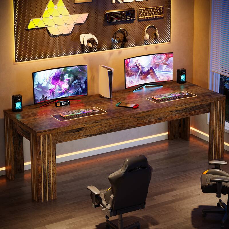 78.7-Inch Extra Long Computer Desk for 2 Person