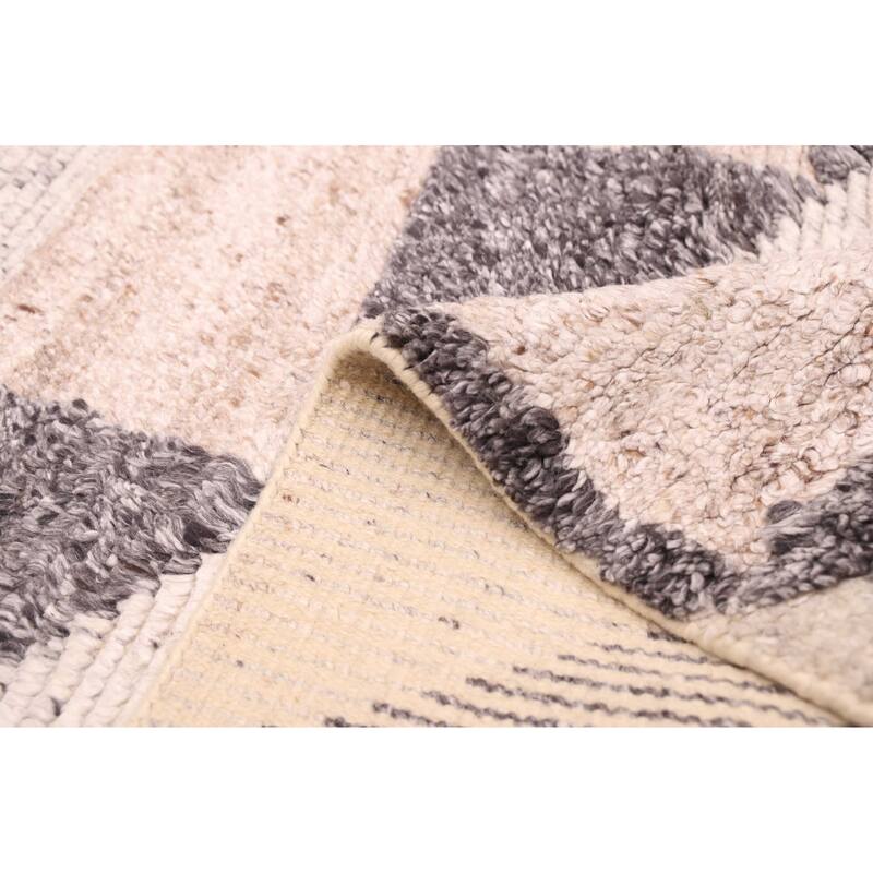 ECARPETGALLERY Hand-knotted Tangier Beige, Tan Wool Rug - 5'4 x 7'7