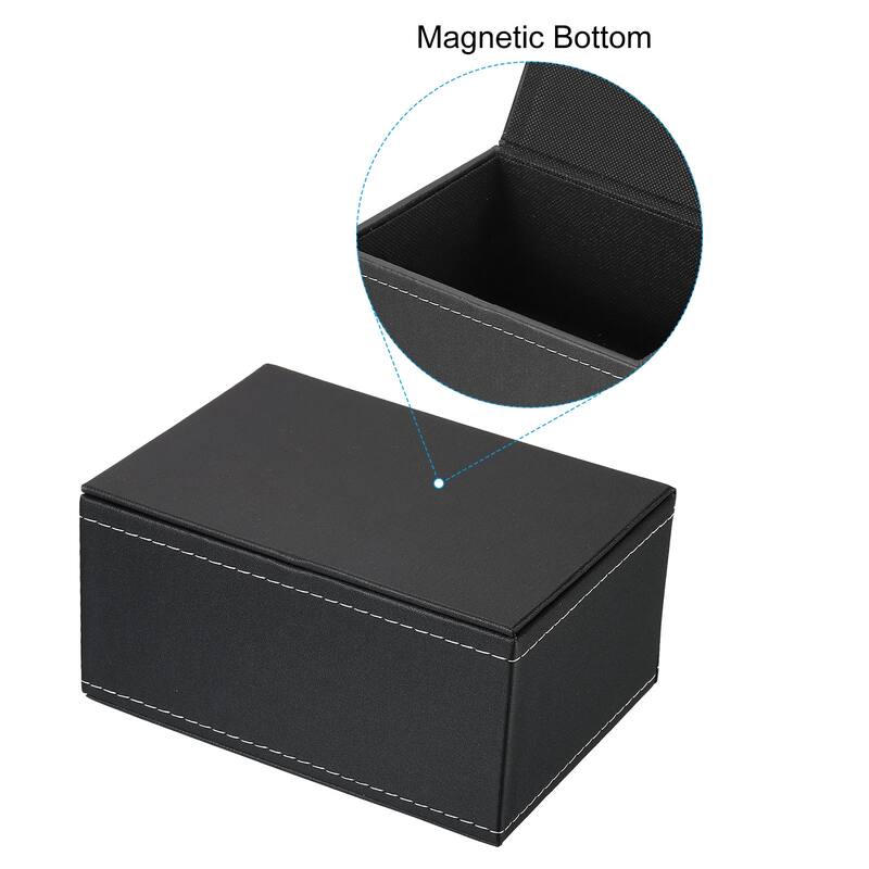 6.7x4.7x3.1" Tissue Box Cover, PVC Leather Waterproof Napkin Dispenser
