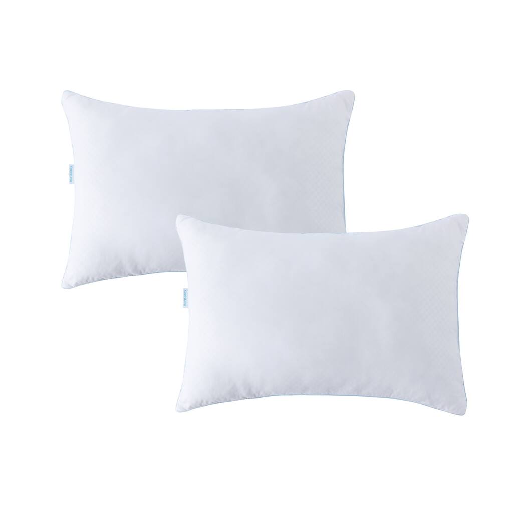 Country Living Gingham Embossed Pillow Pair - White