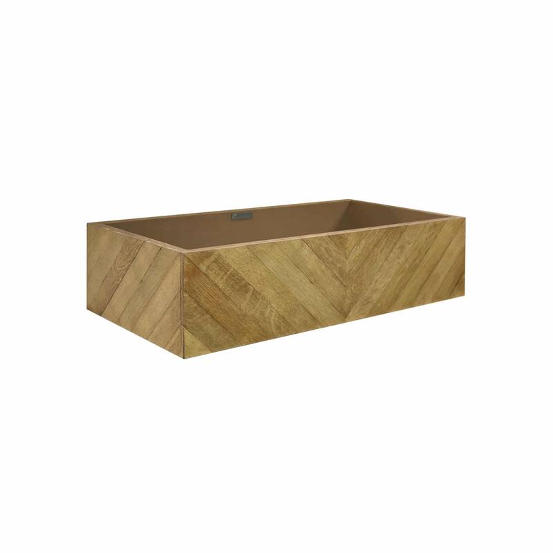 36" Vintner's Reclaimed Wood Floating Vanity (Base Only)