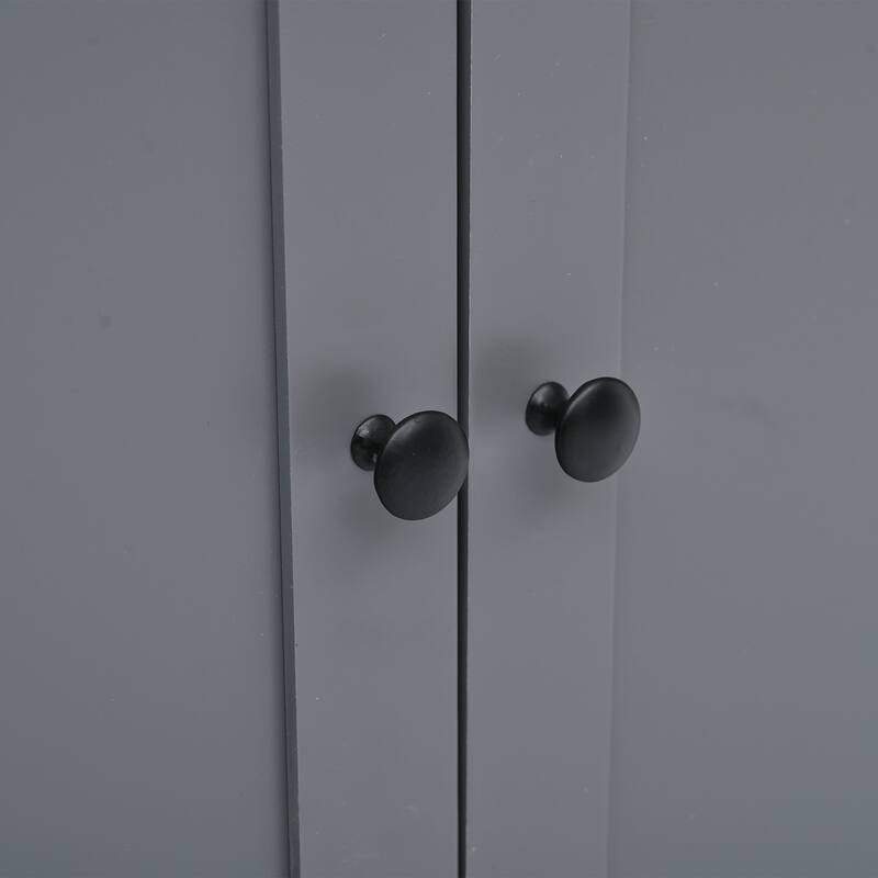 Modern Large Kitchen Pantry Cabinet, Wood Storage Cupboard with 2 Drawers, Adjustable Shelves & 8 Door Storage Shelves