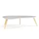 Option White Top / Natural Finished Legs