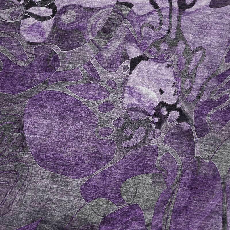 Premium Machine Washable Modern Floral Sherpa Throw Blanket