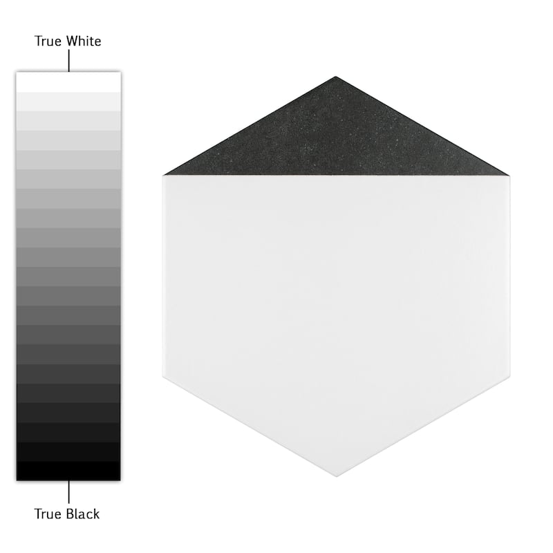 Merola Tile Peak Hex Nero 8-5/8" x 9-7/8" Porcelain Floor and Wall Tile