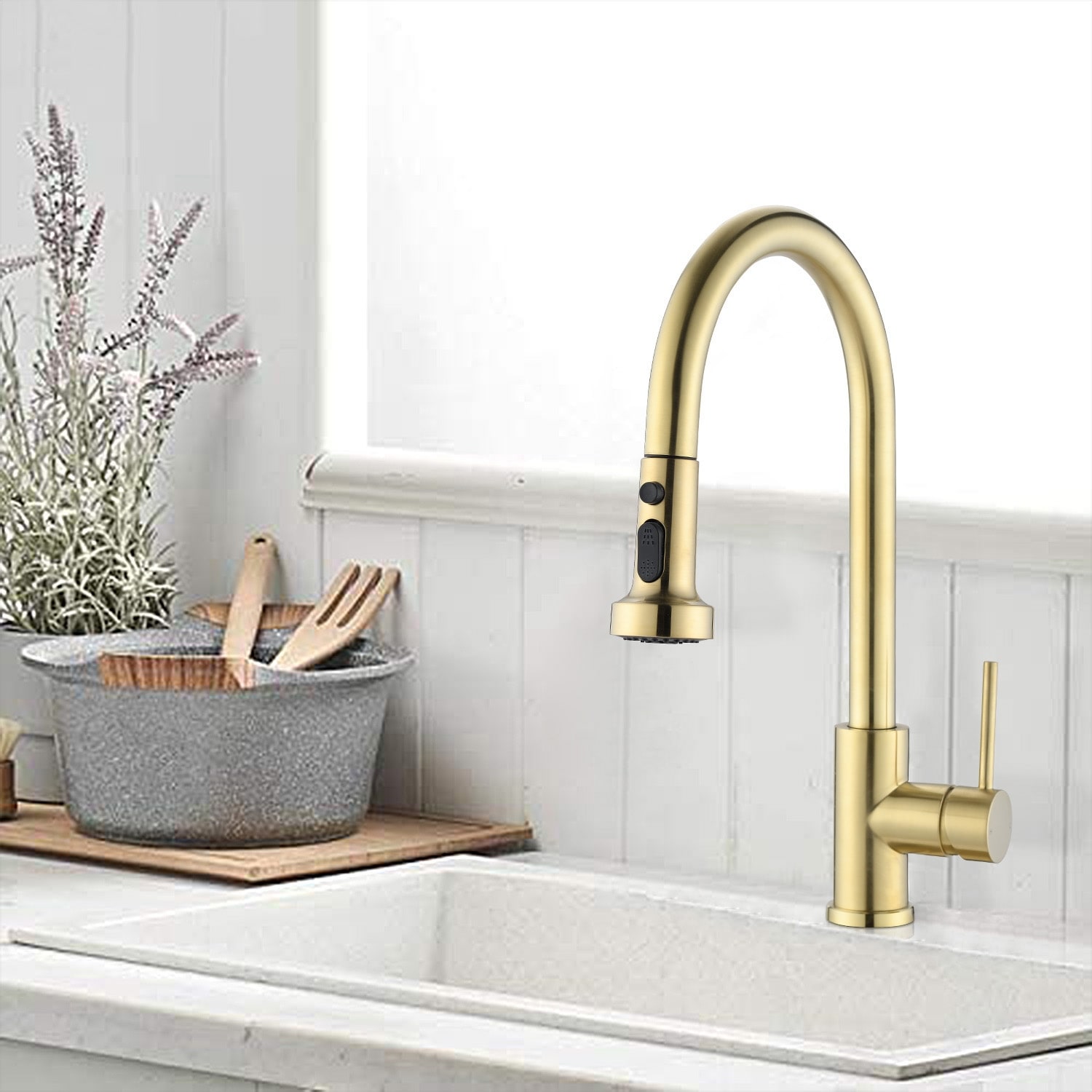 Three-Function Spray Kitchen Faucets - Bed Bath & Beyond