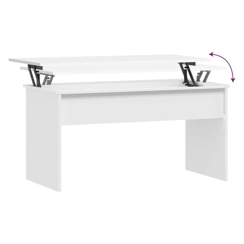 vidaXL Coffee Table Lift Top End Table Accent Side Sofa Table Engineered Wood - 40.2" x 19.9" x 20.7"