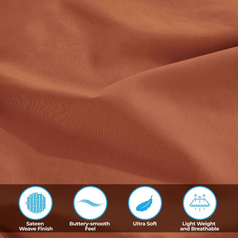 Superior Egyptian Cotton 300 Thread Count Solid Bed Sheet Set