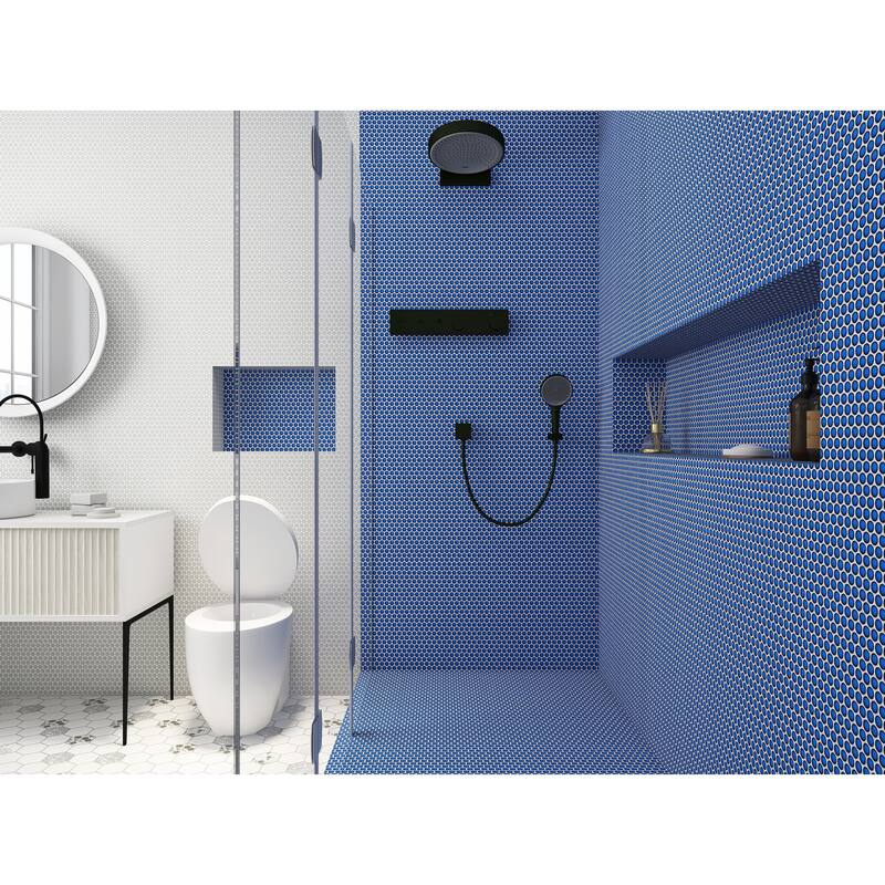 Porcelain Mosaic Tiles Penny Round Mosaic Tiles
