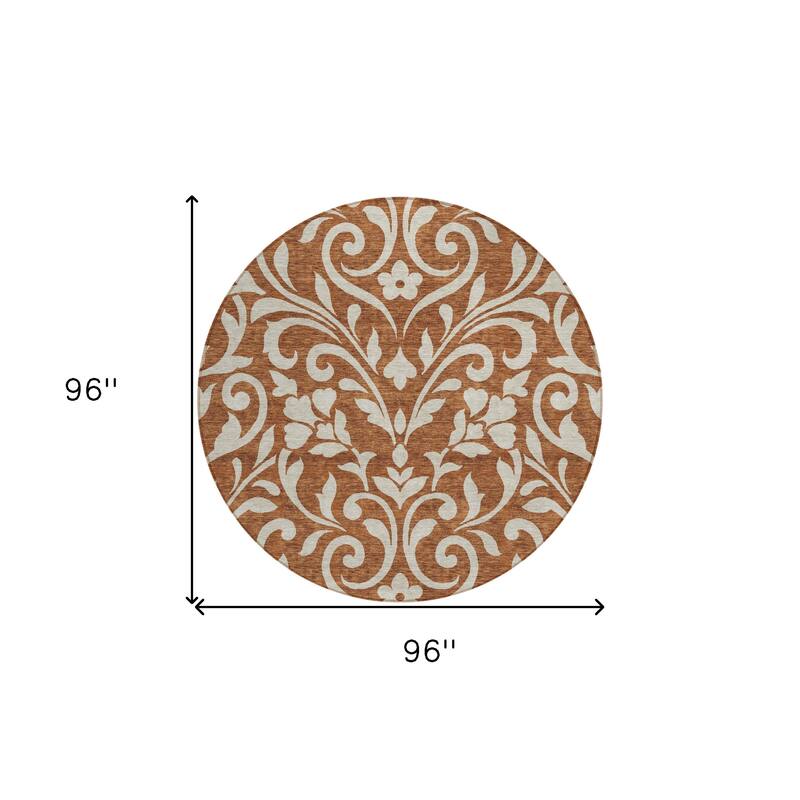 HomeRoots Floral Transitional Rectangle Outdoor Rug