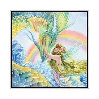 iCanvas "Eternal Companion Mermaid" by Sara Burrier Framed - Bed Bath ...