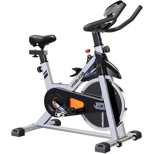 stationary bicycle mount KDD Spin Bike Tablet Holder Mount, Phone iPad Holder Stand Exercise Bike Handlebar for Bicycle, Treadmill, Microphone Stand, Fit for iPad Pro 12.9, Galaxy Tabs, iPhone(4.7-13”) : Electronics For 7 to 18.4 Tablets Alpcour Bike Trainer Stand for
